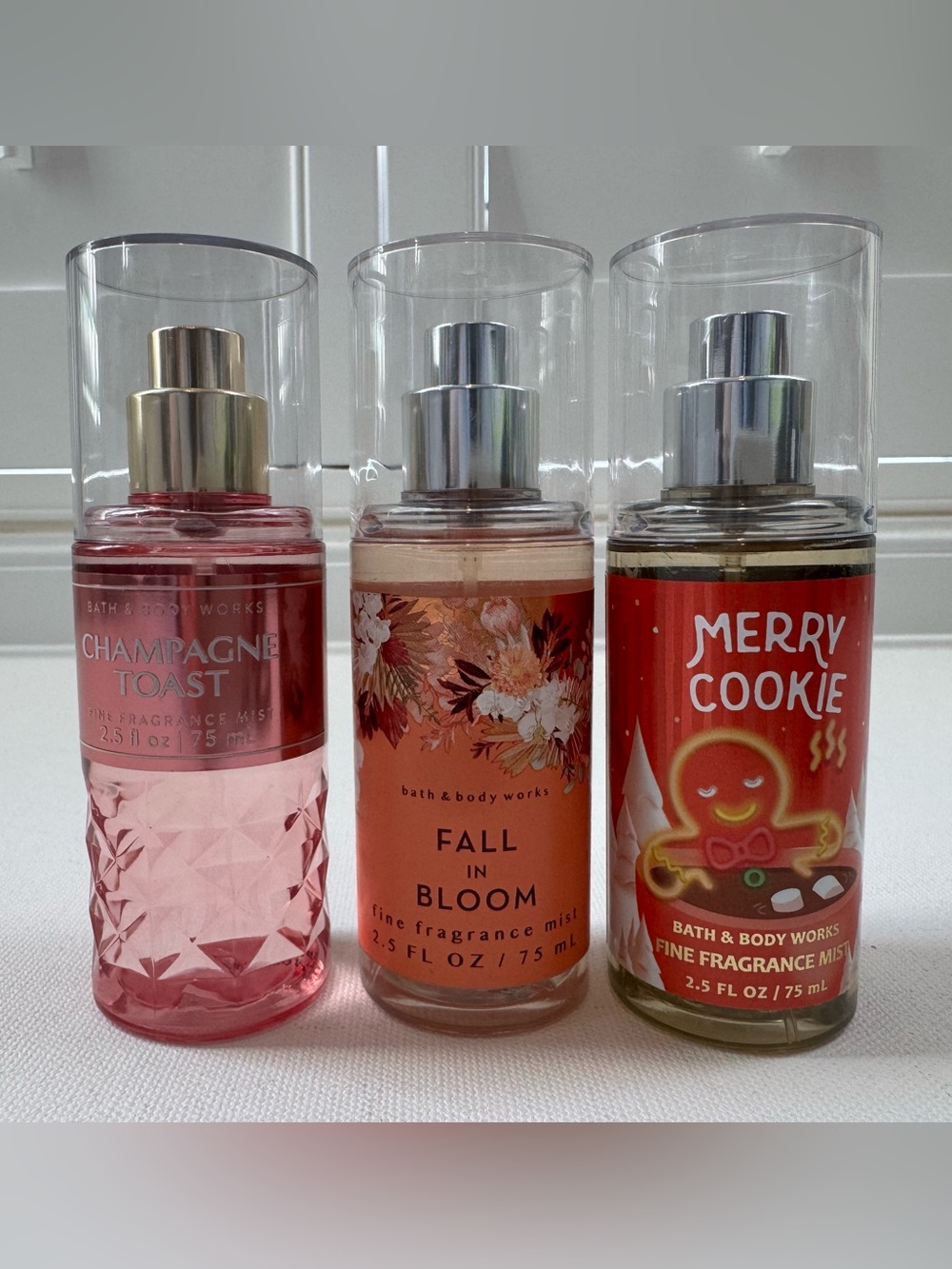 New Bath & Body Works Mini Fine Fragrance Mist Bundle  travel size set of 3